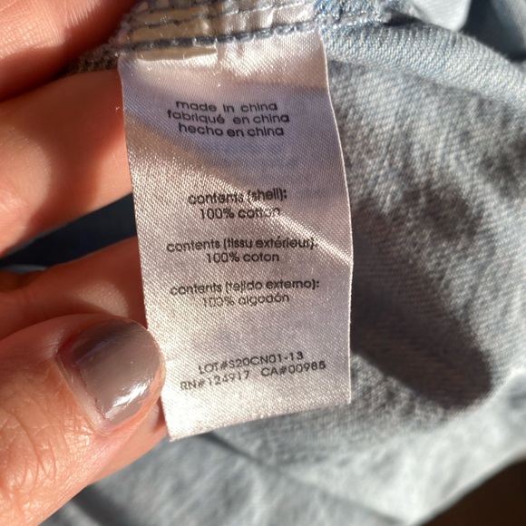 NWT Weworewhat Boyfriend Button-Down Denim Shirt Size: M/L - Picture 6 of 12